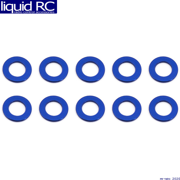 Associated 31381 Ballstud Washers 5.5x0.5 mm blue aluminum