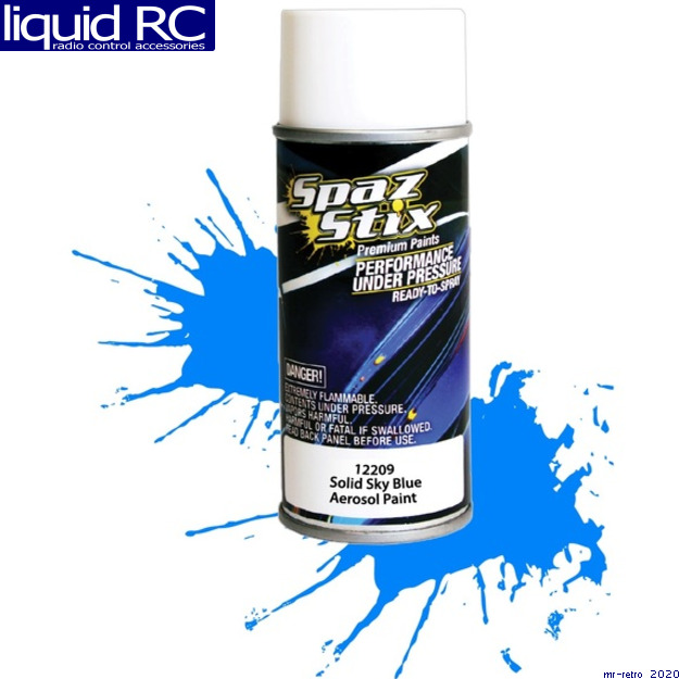 Spaz Stix 12209 Solid Sky Blue Aerosol Paint 3.5oz Can