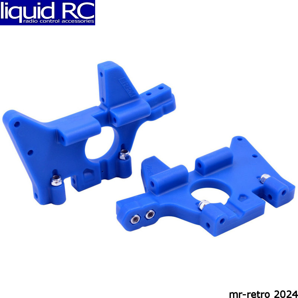 RPM R/C Products 81065 Front Bulkheads for T-Maxx & E-Maxx Blue