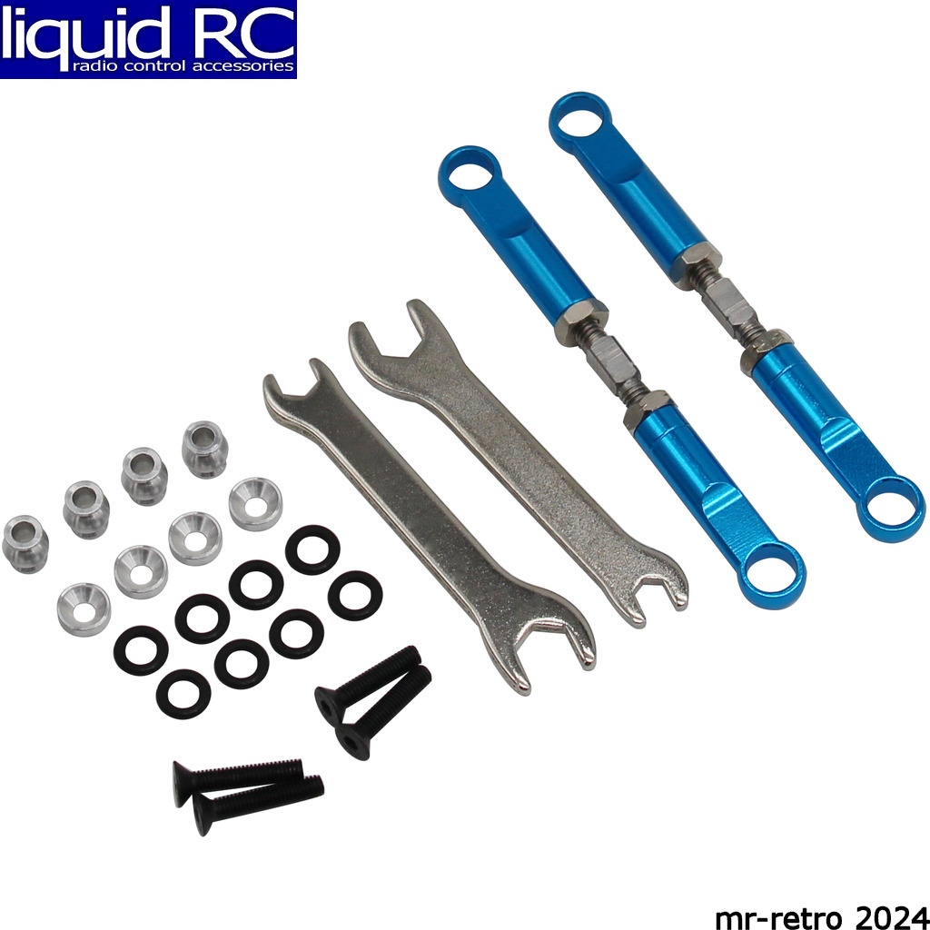 Hot Racing ECT5406 Aluminum 72mm Front Turnbuckles (Blue) - ECX