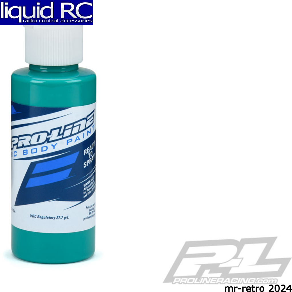 Pro-Line 632808 Fluorescent Aqua RC Body Airbrush Paint 2oz - Picture 1 of 2