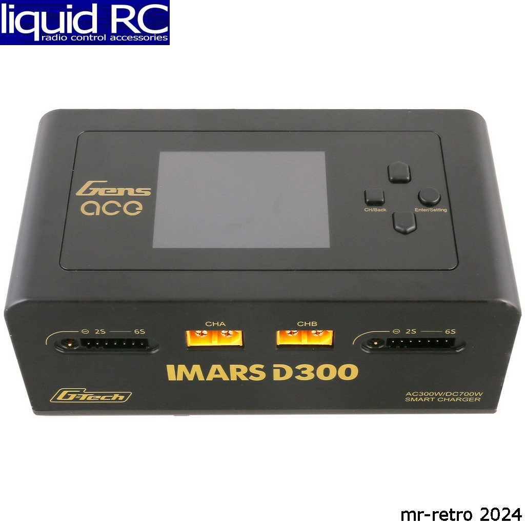 Gens Ace 300WD300UB Imars D300 G-Tech Ac/Dc 300w/700w Charger Black - Picture 1 of 2