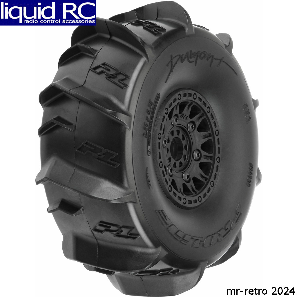 Pro-Line 1018911 Dumont Sand/Snow Tires Mounted on Raid Black 6x30 Removable - Picture 1 of 1