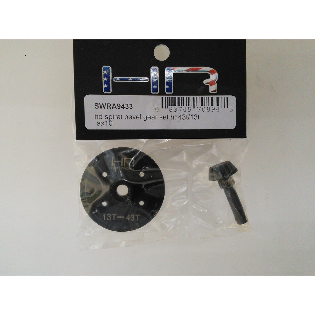 Hot Racing SWRA9433 43t/13t Stahl Helical Diff Ring/Ritzel Underdrive Gear Set - Bild 3 von 6