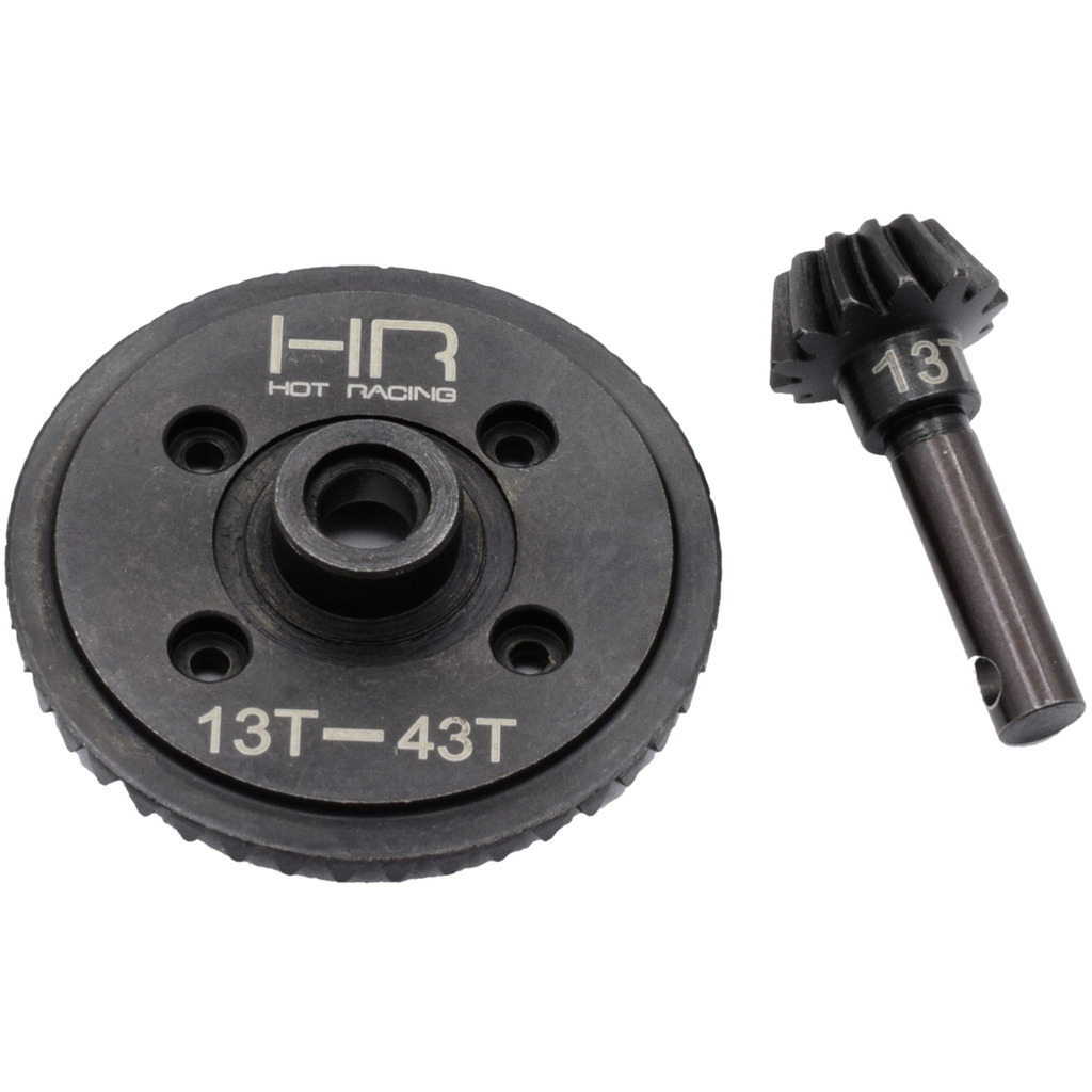 Hot Racing SWRA9433 43t/13t Stahl Helical Diff Ring/Ritzel Underdrive Gear Set - Bild 2 von 6